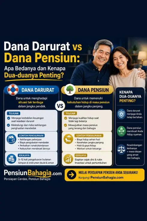 Dana Darurat vs Dana Pensiun: Apa Bedanya dan Kenapa Dua-duanya Penting?