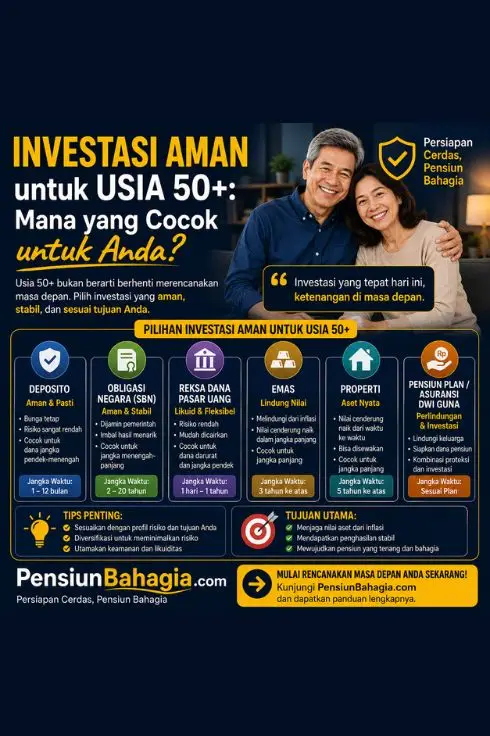 Investasi Aman untuk Usia 50+: Mana yang Cocok untuk Anda?
